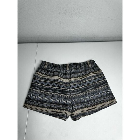J. Crew Shorts Women's Size 4 Boho Tribal Western Pull On Geometric Pattern - Picture 10 of 11